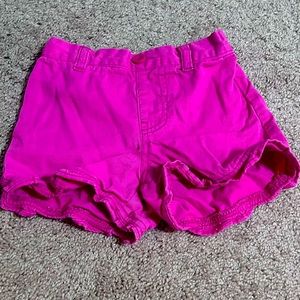 Hot Pink Kids Jean Shorts
